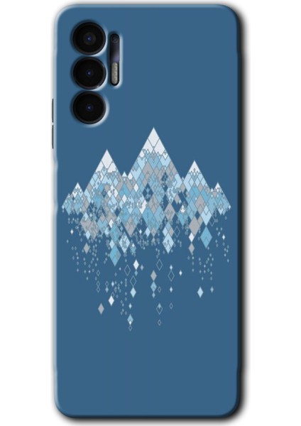 Tecno Spark 8 Pro Kılıf Hd Desen Baskılı Arka Kapak + Kırılmaz Cam - Iceberg