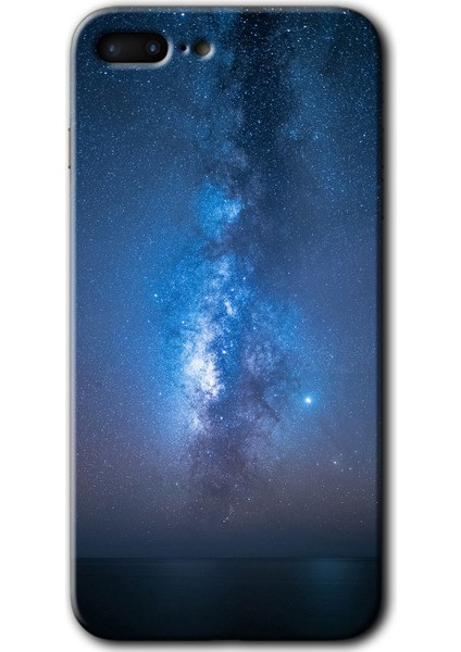 Apple iPhone 7 Plus Kılıf Hd Desen Baskılı Arka Kapak - Samanyolu