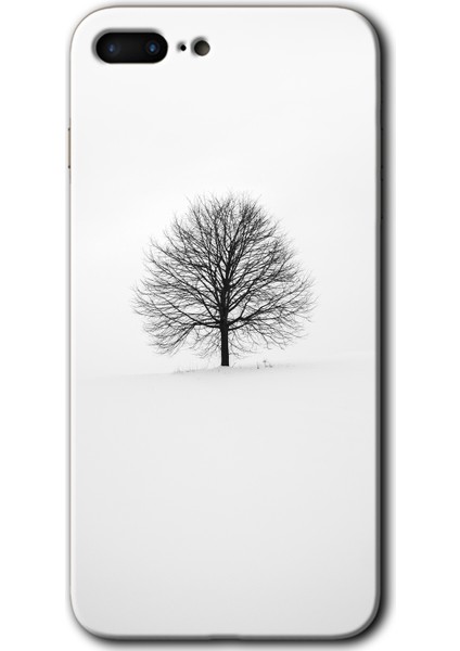 Apple iPhone 7 Plus Kılıf Hd Desen Baskılı Arka Kapak - Alone Tree