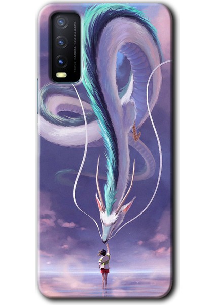 Vivo Y20 Kılıf Hd Desen Baskılı Arka Kapak - Dragon Snake