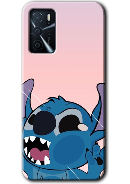 Oppo A16 Kılıf Hd Desen Baskılı Arka Kapak - Stitch