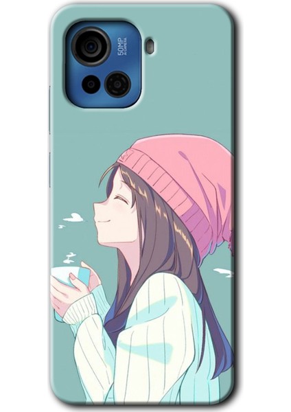 Casper Via F30 Plus Kılıf Hd Desen Baskılı Arka Kapak + Kırılmaz Cam - Happy Girl