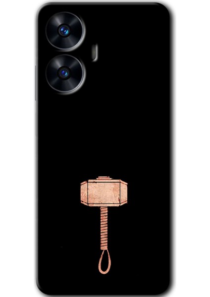 Realme C55 Uyumlu Kılıf Hd Desen Baskılı Arka Kapak - Thor Çekiç