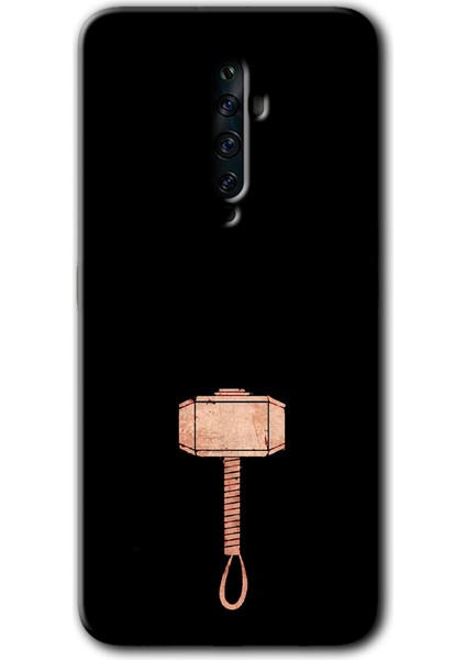 Oppo Reno 2z Kılıf Hd Desen Baskılı Arka Kapak - Thor Çekiç
