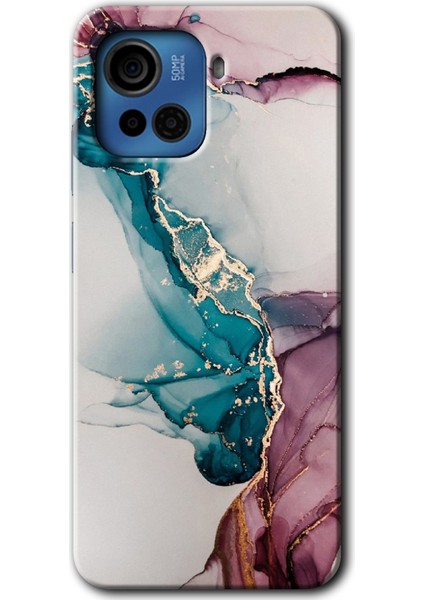 Casper Via F30 Plus Kılıf Hd Desen Baskılı Arka Kapak - Liquid Mermer