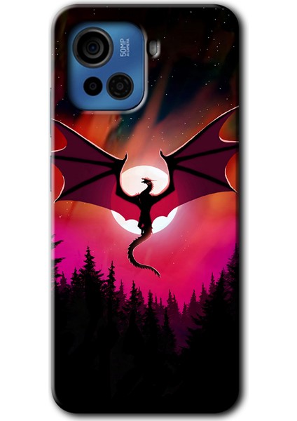 Casper Via F30 Plus Kılıf Hd Desen Baskılı Arka Kapak - Dragon Night