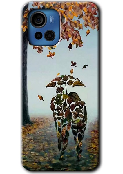Casper Via F30 Plus Kılıf Hd Desen Baskılı Arka Kapak + Kırılmaz Cam - Doğadan Aşk
