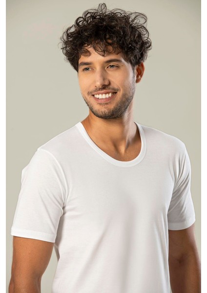 Erdem 3'lü Beyaz Penye O Yaka T-Shirt 11503 fiyatları