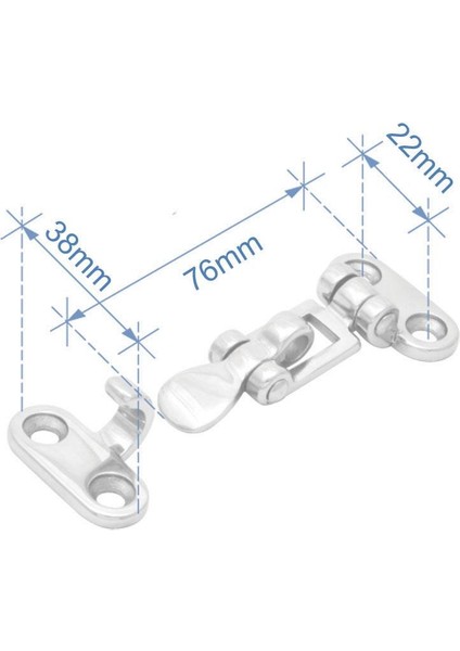 Gergili Kilit, Paslanmaz Çelik, 3"