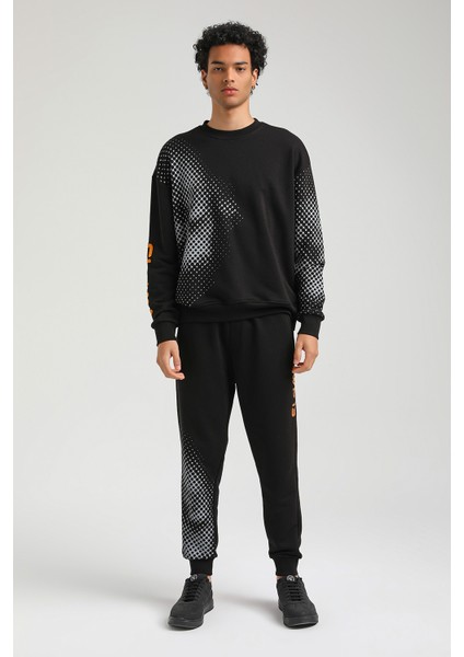 Bisiklet Yaka Siyah Slim Fit Eşofman 23FWM60157 fiyatları