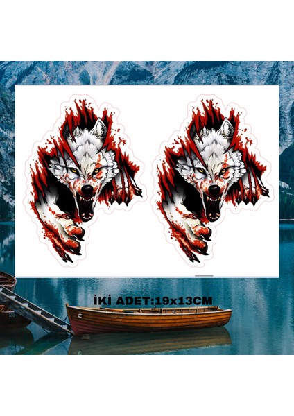 Kurt Motorsiklet Araç Leptop Sticker Çıkartma