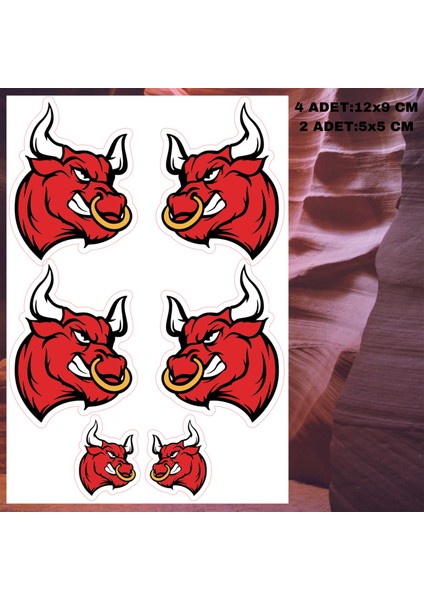 Kızgın Boğa Sticker Çıkartma