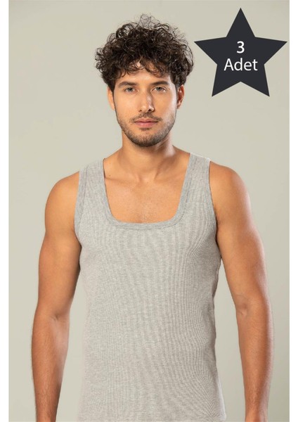Erdem 3'lü Gri Erkek Kaşkorse Atlet 11283