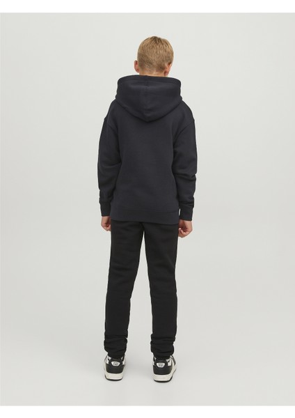 Logo Baskili Kapüsonlu Sweatshirt - Çocuk modelleri