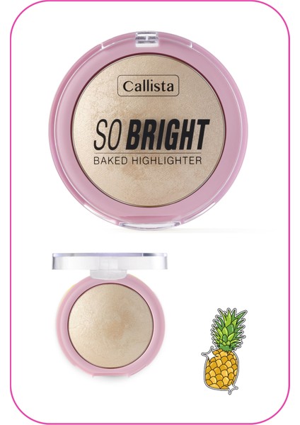 Callista Beauty Callista So Bright Baked Highlighter Aydınlatıcı 01 Snowy Glowy Light