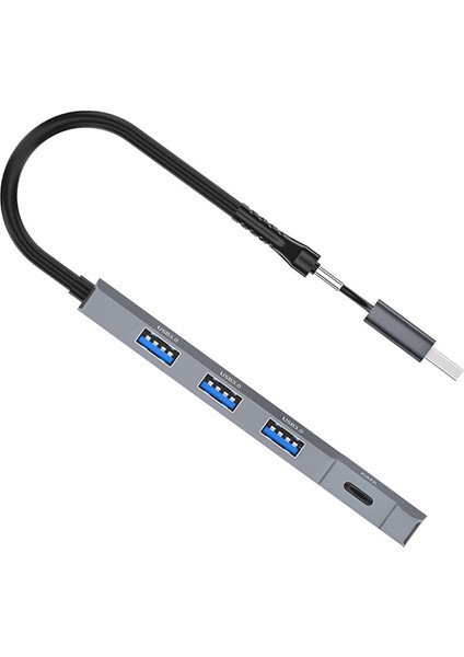 ADS-309D 4 Portlu Usb+Type-C USB 3.0 Çoklayıcı Data Hub Adaptör