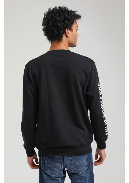 Bisiklet Yaka Lacivert Slim Fit Sweatshirt 23FWM60147 fiyatları