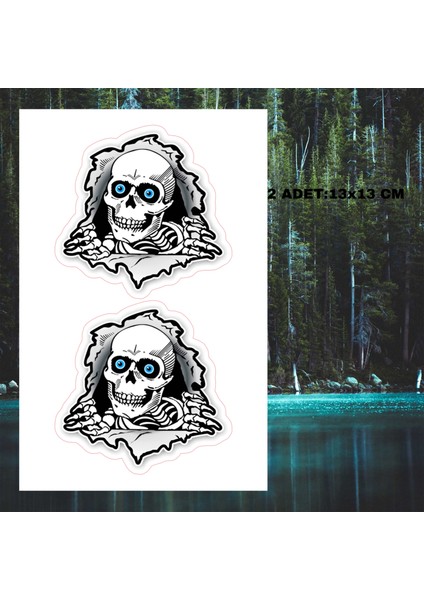 Kuru Kafa Sticker Motorsiklet Araç Leptop Sticker Çıkartma