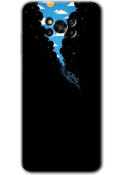 Poco X3 Pro Kılıf Hd Desen Baskılı Arka Kapak + Kırılmaz Cam - Derinlere Yolculuk