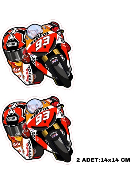 Motorsiklet Leptop Sticker Çıkartma