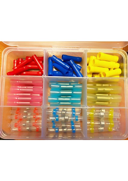 74 Parça Lehimli Daralanlı Sıkmalı Ek Muf Kablo Birleştirici