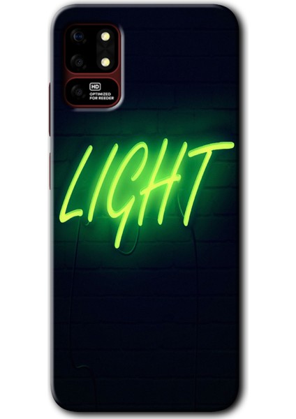 Reeder S19 Max Kılıf Hd Desen Baskılı Arka Kapak - Neon Inscription