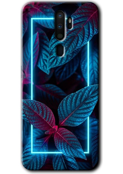 Oppo A9 2020 Kılıf Hd Desen Baskılı Arka Kapak - Mekanik Yaprak 4