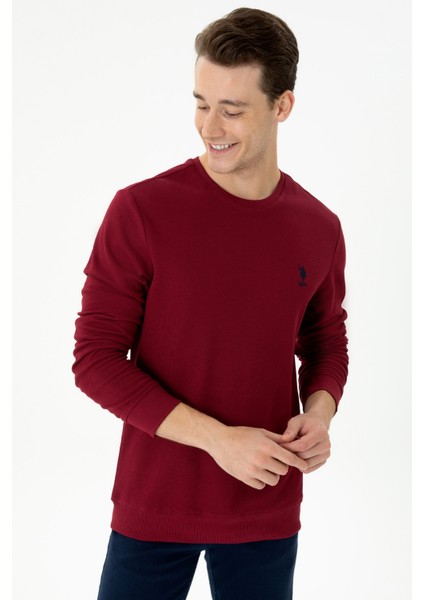 U.S. Polo Assn. Erkek Bordo Sweatshirt 50270882-VR014