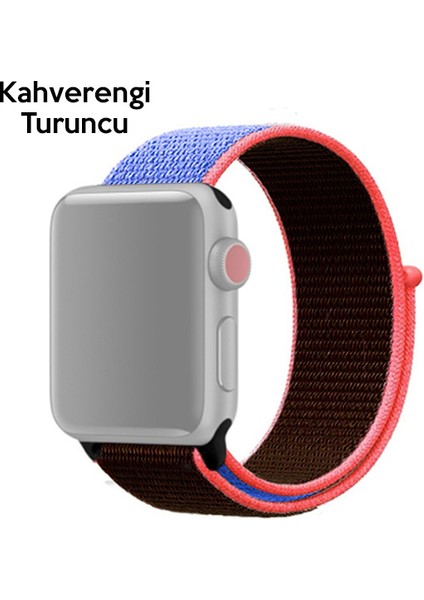 Apple Watch 7-8 41MM 6-5-4 40MM Nylon Loop Spor Kayış Kordon 3-2-1 38MM