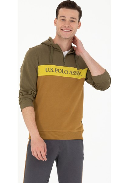 U.S. Polo Assn. Erkek Haki Sweatshirt 50274052-VR027