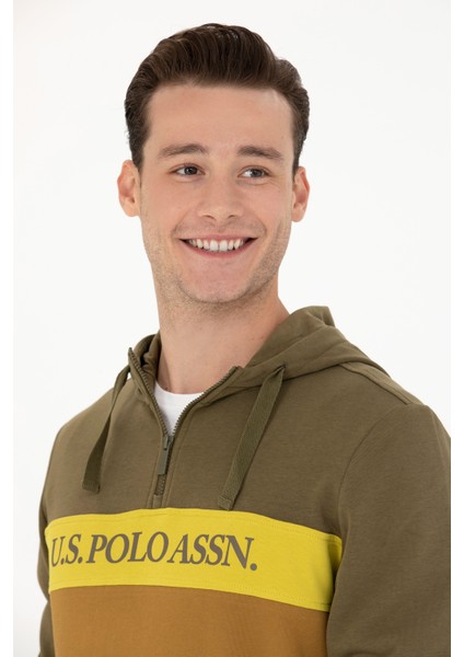 U.S. Polo Assn. Erkek Haki Sweatshirt 50274052-VR027