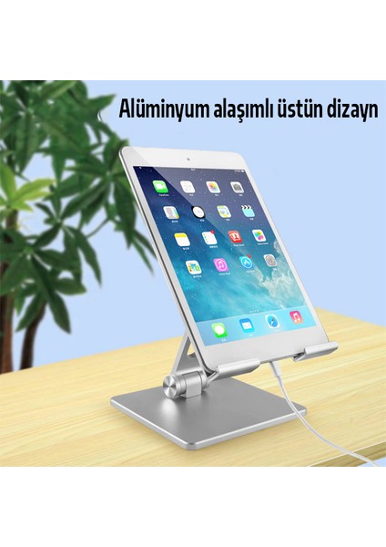 MT134 Alüminyum Masaüstü Ayarlanabilir Tablet Tutucu Masa Standı modelleri