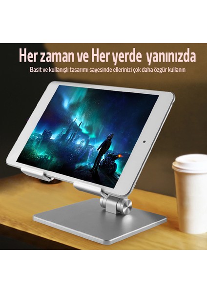 MT134 Alüminyum Masaüstü Ayarlanabilir Tablet Tutucu Masa Standı fırsatları