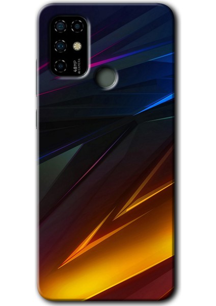 Casper Via F20 Kılıf Hd Desen Baskılı Arka Kapak + Kırılmaz Cam - Stranger Lines