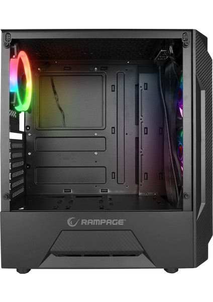 Fusıon 650W 80+ Bronze Temperli Camlı 4*rainbow Fanlı Gaming Oyuncu Kasası