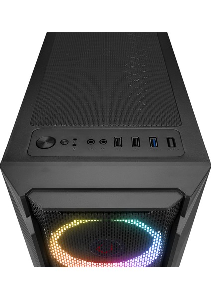 Fusıon 650W 80+ Bronze Temperli Camlı 4*rainbow Fanlı Gaming Oyuncu Kasası