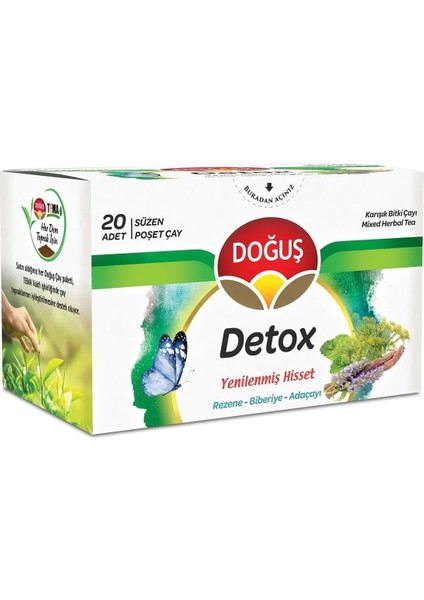 Collagen ve Detox Doğuş Süzen Bardak Poşet Çay