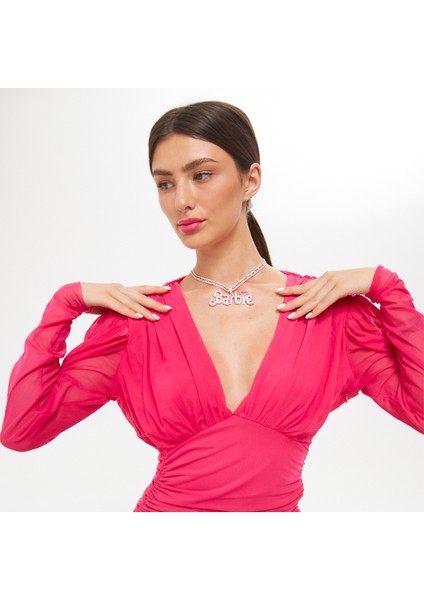 Barbie Güzelliği Taşlı Kolyesi