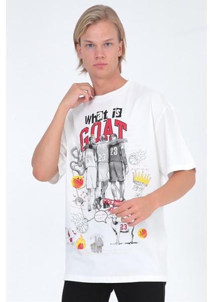 G.o.a.t Oversize T-Shirt Beyaz