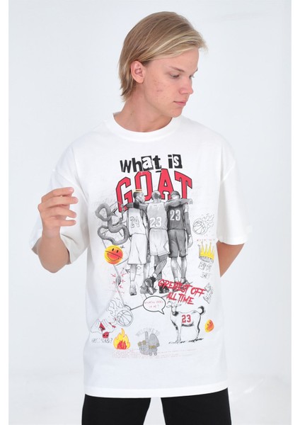 G.o.a.t Oversize T-Shirt Beyaz fiyatları