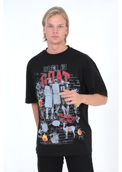 G.o.a.t Oversize T-Shirt Siyah modelleri