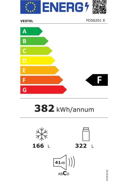 FD56201 E Gardırop Tipi Buzdolabı