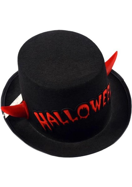 Halloween Cadılar Bayramı Şapka Siyah Halloween Yazılı