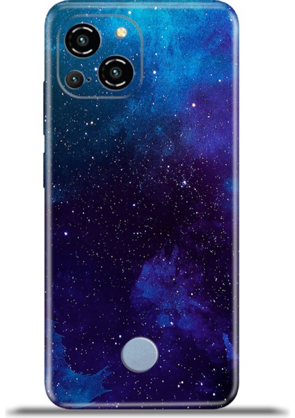 Reeder S23 Pro Max Kılıf Esnek Silikon Kamera Koruma 4K Desenli Özel Tasarım - Darkblue Endless