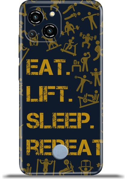 Reeder S23 Pro Max Kılıf Esnek Silikon Kamera Koruma 4K Desenli Özel Tasarım - Eat Lift