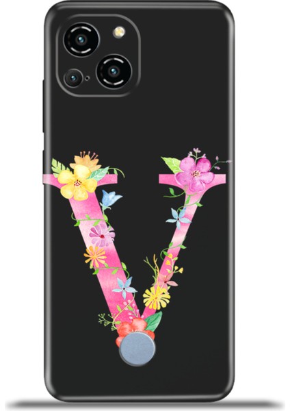 Reeder S23 Pro Max Kılıf Esnek Silikon Kamera Koruma Kişiye Özel Harfler Kai - V Harfi