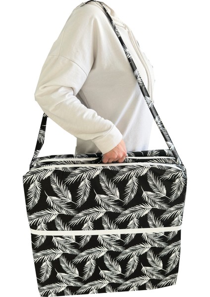 Katlanır Yer Yatağı ve Tek Kişilik Sünger Katlanır Minder Yatak 55X165 cm 3 Cm-Siyah Tüy