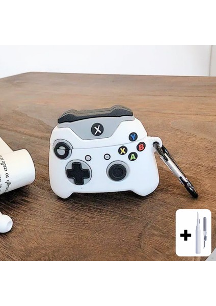 Pro Uyumlu Oyun Konsolu Xbox Figür Kulaklık Kılıfı ve Beyaz Kulaklık Temizleme Kalemi 2'li Set fırsatları