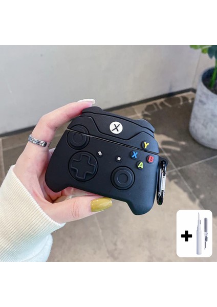 Pro Uyumlu Oyun Konsolu Xbox Figür Kulaklık Kılıfı ve Beyaz Kulaklık Temizleme Kalemi 2'li Set fiyatları
