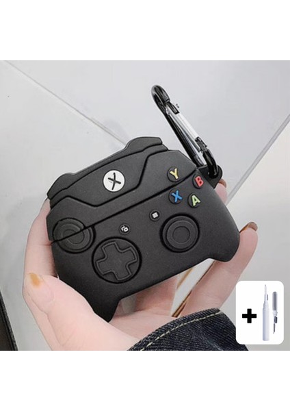 Pro Uyumlu Oyun Konsolu Xbox Figür Kulaklık Kılıfı ve Beyaz Kulaklık Temizleme Kalemi 2'li Set fırsatları